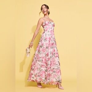 Gwen Floral Corset Maxi Dress